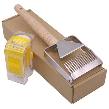 Beekeeping Tools Suit 1 Pcs Two-In-One Honey Cutting Fork Scraper Plus 1 Pcs Queen Bee Bottle Apiary Beekeeper Beekeeping Tools 
Beekeeping Tools Suit 1 Pcs Two-In-One Honey Cutting Fork Scraper Plus 1 Pcs Queen Bee Bottle Apiary Beekeeper Beekeeping Tools