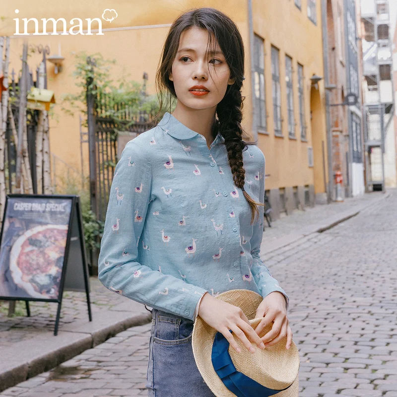 INMAN 2020 Spring New Arrival Literary Pure and Fresh Lapel Single Breasted Animals Printed Loose Long Sleeve Blouse
INMAN 2020 Spring New Arrival Literary Pure and Fresh Lapel Single Breasted Animals Printed Loose Long Sleeve Blouse