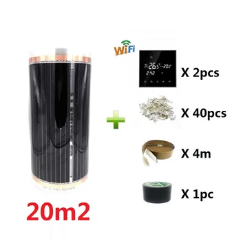 MINCO HEAT 20m2 Infrared Underfloor Heating Film AC220V 220w/m2 Home Warming Mat With Accessories
MINCO HEAT 20m2 Infrared Underfloor Heating Film AC220V 220w/m2 Home Warming Mat With Accessories