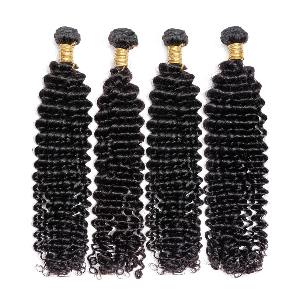 Пряди бразильских волос с глубокой волной 26 28 30 дюймов | Шиньоны и парики