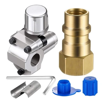 2 Packs Air Conditioning Retrofit Valve with Dust Cap Converts R12 to R134A Piercing Tap Valve Replace Auto Acessories
2 Packs Air Conditioning Retrofit Valve with Dust Cap Converts R12 to R134A Piercing Tap Valve Replace Auto Acessories