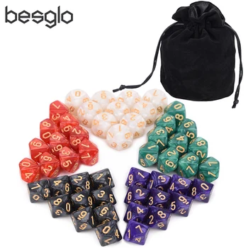 50pcs D10 Dice Set with Drawstring Pouch 5 sets of 10D10 Compatible for Tabletop RPG World of Darkness Vampire
50pcs D10 Dice Set with Drawstring Pouch 5 sets of 10D10 Compatible for Tabletop RPG World of Darkness Vampire