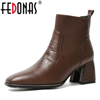 FEDONAS Quality Women Classic Genuine Leather Ankle Boots Office Ladies Warm Winter Chelsea Boots High Heels Party Shoes Woman
FEDONAS Quality Women Classic Genuine Leather Ankle Boots Office Ladies Warm Winter Chelsea Boots High Heels Party Shoes Woman