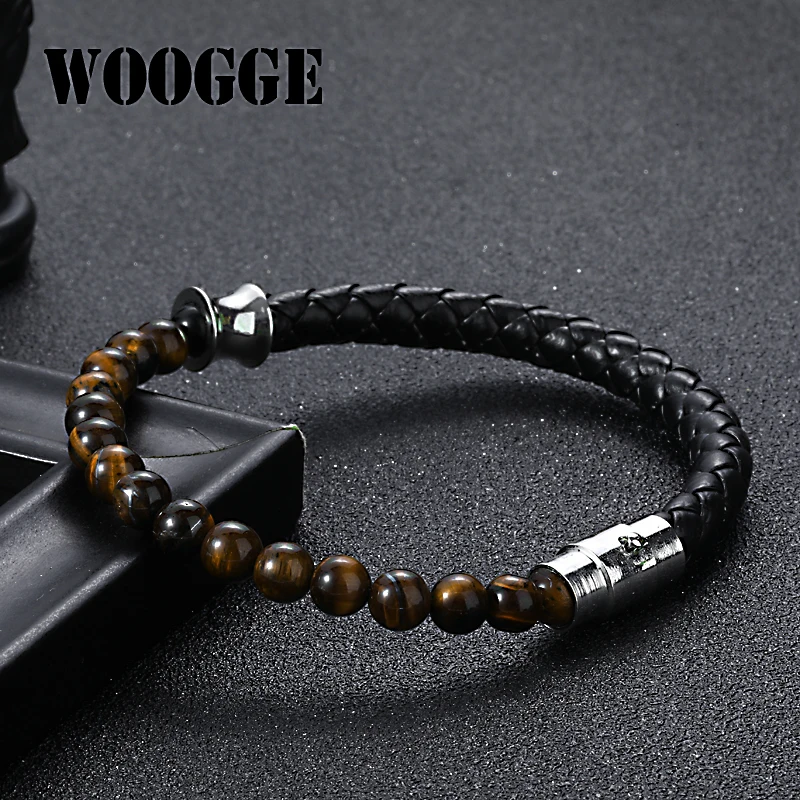 2019 Fashion Men Leather Bangle Jewelry Bracelet couple Natural Stone Genuine Tiger Eye Black volcanic stoneBead Bracelet Men
2019 Fashion Men Leather Bangle Jewelry Bracelet couple Natural Stone Genuine Tiger Eye Black volcanic stoneBead Bracelet Men