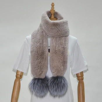 NEW High quality winter women rabiit fur scarf and with two Silver fox ball warm and fashion
NEW High quality winter women rabiit fur scarf and with two Silver fox ball warm and fashion