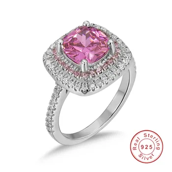 6 style Real 100% 925 Sterling Silver Rings finger Jewelry Eternal natural pink Sapphire Wedding Engagement Ring for Women 
6 style Real 100% 925 Sterling Silver Rings finger Jewelry Eternal natural pink Sapphire Wedding Engagement Ring for Women