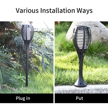 Decorative Wall Mounted Flames Torch Auto On Off Spotlight Up To 96LED Solar Light Stand Realistic Home Waterproof Garden
Decorative Wall Mounted Flames Torch Auto On Off Spotlight Up To 96LED Solar Light Stand Realistic Home Waterproof Garden