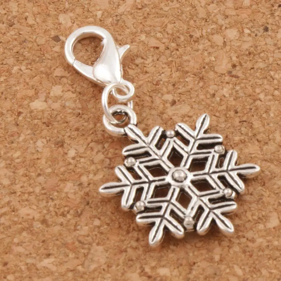 Christmas Frozen Snowflake Lobster Claw Clasp Charm Beads 16.8x36.5mm 21pcs Zinc Alloy Jewelry DIY C739
Christmas Frozen Snowflake Lobster Claw Clasp Charm Beads 16.8x36.5mm 21pcs Zinc Alloy Jewelry DIY C739