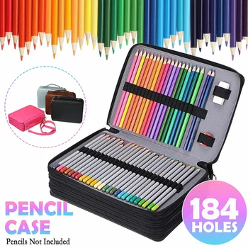 184 Slots Pencil Case High quality PU Storage Bags Drawing Sketching Pencils Pen Case Pocket Bag Pen Bags School Supplies
184 Slots Pencil Case High quality PU Storage Bags Drawing Sketching Pencils Pen Case Pocket Bag Pen Bags School Supplies