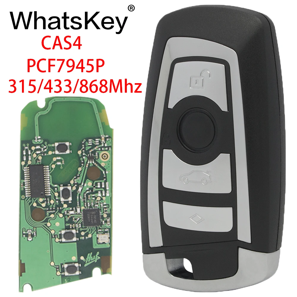 WhatsKey Car Smart Remote Key Fob 315/433/868Mhz PCF7945P Chip Keytless Entry For BMW CAS4 3 5 7 Series E60 E90 X3 X5 M3 F10 F30
WhatsKey Car Smart Remote Key Fob 315/433/868Mhz PCF7945P Chip Keytless Entry For BMW CAS4 3 5 7 Series E60 E90 X3 X5 M3 F10 F30