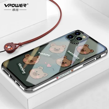 Pained frame + Bear animals clear Tempered Glass Case Cover For iPhone 11 Pro Max XR XS MAX shockproof phone glass cases
Pained frame + Bear animals clear Tempered Glass Case Cover For iPhone 11 Pro Max XR XS MAX shockproof phone glass cases
