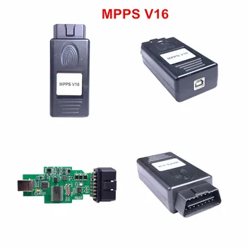 10/20pcs MPPS V16 Auto ECU Chip Tuning Car/Auto Interface Multi-Language OBD OBDII Read&Write ECU Flasher For RDC15 EDC16 EDC17