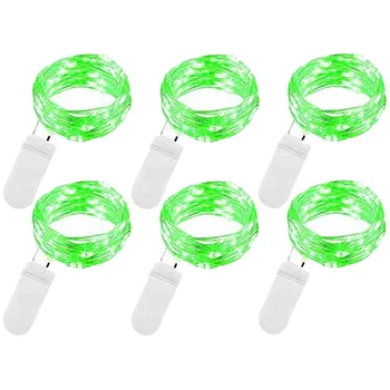 Engilen Fairy Lights 7.2 Feet 20 LED Copper Wire String Lights with Button Battery Operated, Green (6 Pack)
Engilen Fairy Lights 7.2 Feet 20 LED Copper Wire String Lights with Button Battery Operated, Green (6 Pack)