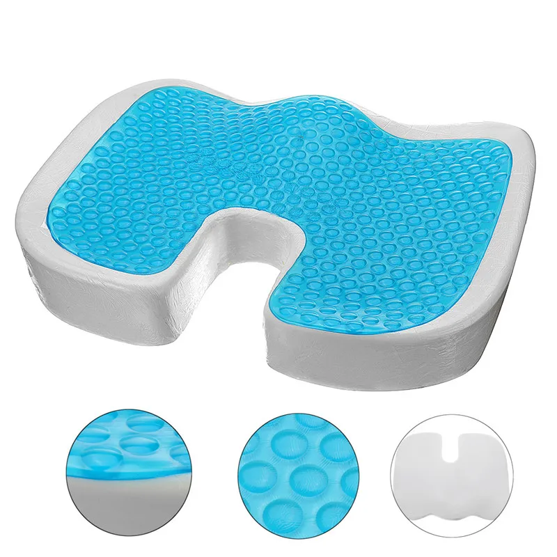 Gel Memory Foam Seat Cushion U Type Cooling Effect Orthopedic Coccyx Sciatica Tailbone Relief for Office Home
Gel Memory Foam Seat Cushion U Type Cooling Effect Orthopedic Coccyx Sciatica Tailbone Relief for Office Home