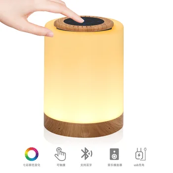 New Mini Wireless Bluetooth Speaker Led Seven Color Dimming Atmosphere Night Light Touch Pat Bedside Light Audio
New Mini Wireless Bluetooth Speaker Led Seven Color Dimming Atmosphere Night Light Touch Pat Bedside Light Audio