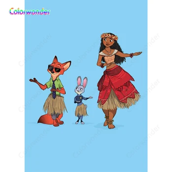 Photo Backdrop Cartoon Moana Fox and Rabbit Photography Background for Baby Shower Children Birthday Party Decor Photo Studio
Photo Backdrop Cartoon Moana Fox and Rabbit Photography Background for Baby Shower Children Birthday Party Decor Photo Studio