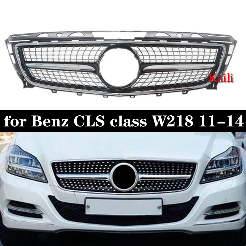 

W218 pre-Facelift for Benz CLS Class W218 Diamond Star Grille 2011-2014 Front Bumper Without Emblem CLS300 CLS350 CLS450 CLS500