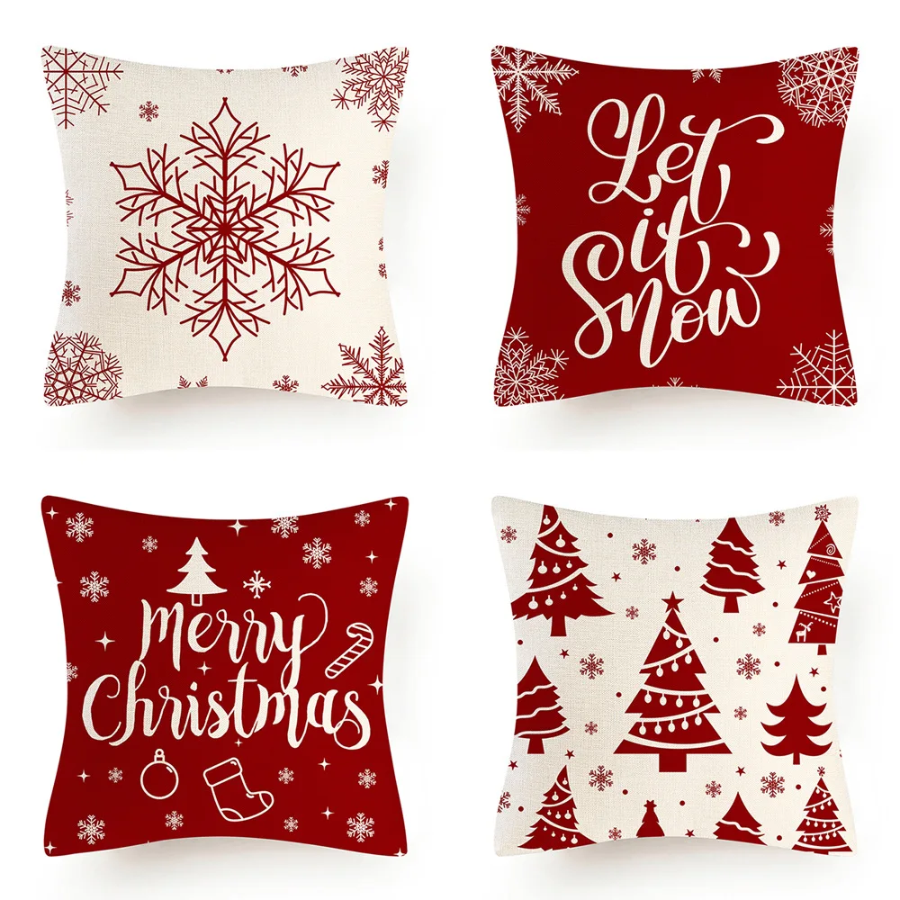 WUYI Adornos De Navidad 45x45cm New Year Gift Xmas Decorations Linen Pillowcase Cushion Merry Christmas Decorations for Home Noe
WUYI Adornos De Navidad 45x45cm New Year Gift Xmas Decorations Linen Pillowcase Cushion Merry Christmas Decorations for Home Noe