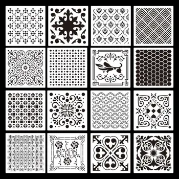 16pcs Mandala Stencil Wall Painting DIY Drawing Template for Stone Wood Funiture
16pcs Mandala Stencil Wall Painting DIY Drawing Template for Stone Wood Funiture