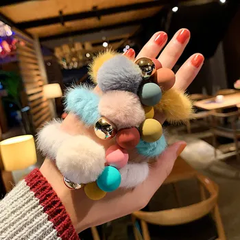 New Winter Sweet Solid Color Soft Fur Pompom Ball Elastic Hair Band for Women girls Hair Accessories Scrunchies Ponytail Holder
New Winter Sweet Solid Color Soft Fur Pompom Ball Elastic Hair Band for Women girls Hair Accessories Scrunchies Ponytail Holder