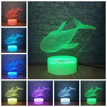 Shark 3D LED Night Light 7 Colors Changing Table Desk Bedroom Decor USB Optical Illusion Lamps As a Gift Ideas for Boys or Girls
Shark 3D LED Night Light 7 Colors Changing Table Desk Bedroom Decor USB Optical Illusion Lamps As a Gift Ideas for Boys or Girls