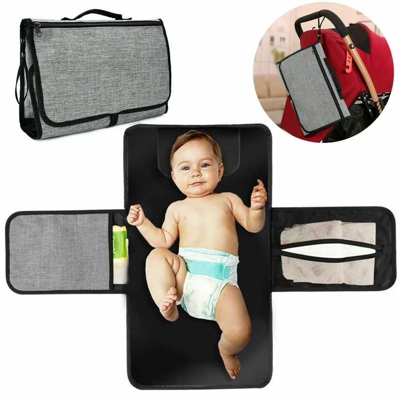 Portable Baby Diaper Changing Pad, Detachable Waterproof Baby Travel Changing Mat Station with Head Cushion Bag Storage
Portable Baby Diaper Changing Pad, Detachable Waterproof Baby Travel Changing Mat Station with Head Cushion Bag Storage