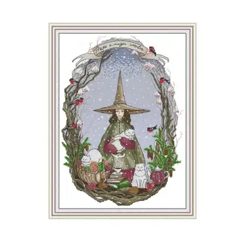 Winter of Magic World DIY Handmade Embroidery Kits Cross Stitch Kits 14ct Printed on Canvas 11ct Counted Needlework Sets Crafts
Winter of Magic World DIY Handmade Embroidery Kits Cross Stitch Kits 14ct Printed on Canvas 11ct Counted Needlework Sets Crafts