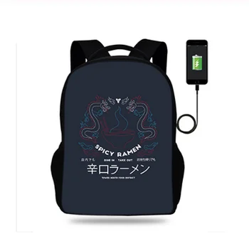 17 Inch Teenage Spicy Ramen Oxford USB Port Backpack Student Bags For Boys&Girls Schoolbag
17 Inch Teenage Spicy Ramen Oxford USB Port Backpack Student Bags For Boys&Girls Schoolbag