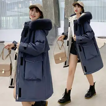 New European and American women's Parkas winter down jacket long thickened long sleeve warm Leisure time women Park long coat
New European and American women's Parkas winter down jacket long thickened long sleeve warm Leisure time women Park long coat