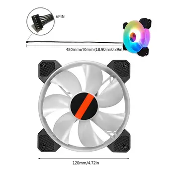 12cm Desktop PC Cooling Fan LED Lights RGB Chassis Fan Controller Remote Control M0XB
12cm Desktop PC Cooling Fan LED Lights RGB Chassis Fan Controller Remote Control M0XB