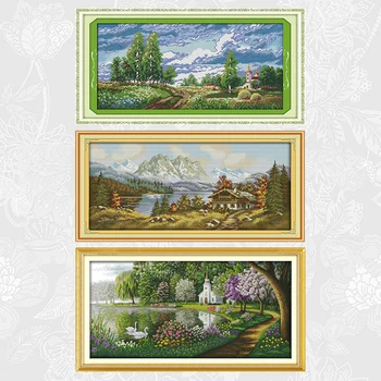 Green lake reflected color Cross Stitch kit Patterns Count Print on Canvas Landscape series DIY Handwork Embroidery Set
Green lake reflected color Cross Stitch kit Patterns Count Print on Canvas Landscape series DIY Handwork Embroidery Set