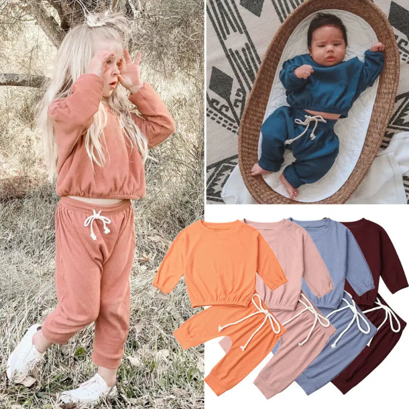 2019 New Fashion Infant Baby Girl Clothes Solid Color Tops T-shirt Long Pants Tracksuit Outfit 2PCS
2019 New Fashion Infant Baby Girl Clothes Solid Color Tops T-shirt Long Pants Tracksuit Outfit 2PCS