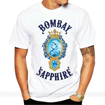 

Bombay Sapphire Gin Graphic Liquor T Shirt cotton tshirt men summer fashion t-shirt euro size