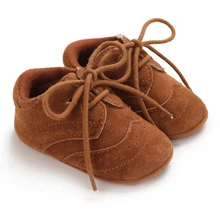 Anti-slip Soft Sole Baby Shoes Cross-tied PU Baby Boy Solid Lace-Up Soft Shoes PU Leather Non-slip First Walking Shoes 
Anti-slip Soft Sole Baby Shoes Cross-tied PU Baby Boy Solid Lace-Up Soft Shoes PU Leather Non-slip First Walking Shoes