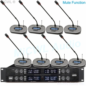 Luxury UHF Digital 8 Desktop Gooseneck Wireless Microphone Conference System Mute Function 4 Table Meeting Room Muting Button
Luxury UHF Digital 8 Desktop Gooseneck Wireless Microphone Conference System Mute Function 4 Table Meeting Room Muting Button