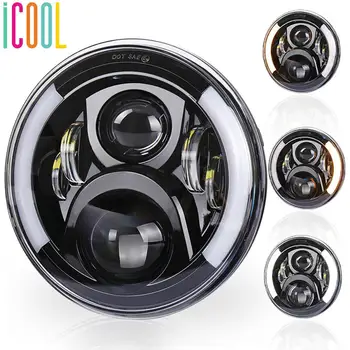 7 Inch LED Headlight Projector High/Low Beam Angel Eye DRL Turn Signal Lamp For Motorcycle Harley Dyna Honda Sportster
7 Inch LED Headlight Projector High/Low Beam Angel Eye DRL Turn Signal Lamp For Motorcycle Harley Dyna Honda Sportster