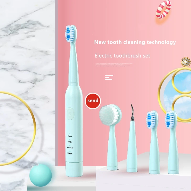 Powerful Sonic Electric Toothbrush 3 Modes IPX7 Waterproof Replaceable Head USB Charger with Dental Cleaner Face Brush
Powerful Sonic Electric Toothbrush 3 Modes IPX7 Waterproof Replaceable Head USB Charger with Dental Cleaner Face Brush