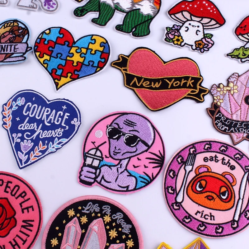 Prajna Hippie Alien patches For Clothing Stripe On Jacket DIY Cartoon Patch Love Embroidered Patches For Clothes Animal Sticker
Prajna Hippie Alien patches For Clothing Stripe On Jacket DIY Cartoon Patch Love Embroidered Patches For Clothes Animal Sticker