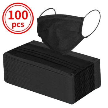 100pcs Black Disposable Masks Non-woven Face Masks 3 layer Ply Filter Anti Dust Breathable Adult Mouth Mask Black IN STOCK
100pcs Black Disposable Masks Non-woven Face Masks 3 layer Ply Filter Anti Dust Breathable Adult Mouth Mask Black IN STOCK