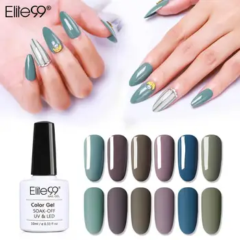 

Elite99 10ml Vanilla Gray Series UV Gel Nail Polish Soak Off Nail Primer Gel Varnish Semi Permanent Gel Polish Enamel Lacquer