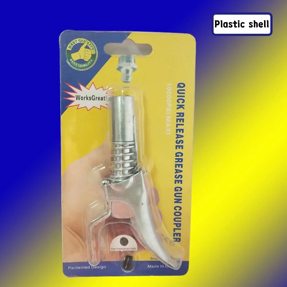 Grease Gun Adapter Hose Kit Gun Lock Grease Coupler Quick Release Lock On Coupling End 1/8†NPT SAE & Metric Zerk Fitting
Grease Gun Adapter Hose Kit Gun Lock Grease Coupler Quick Release Lock On Coupling End 1/8†NPT SAE & Metric Zerk Fitting