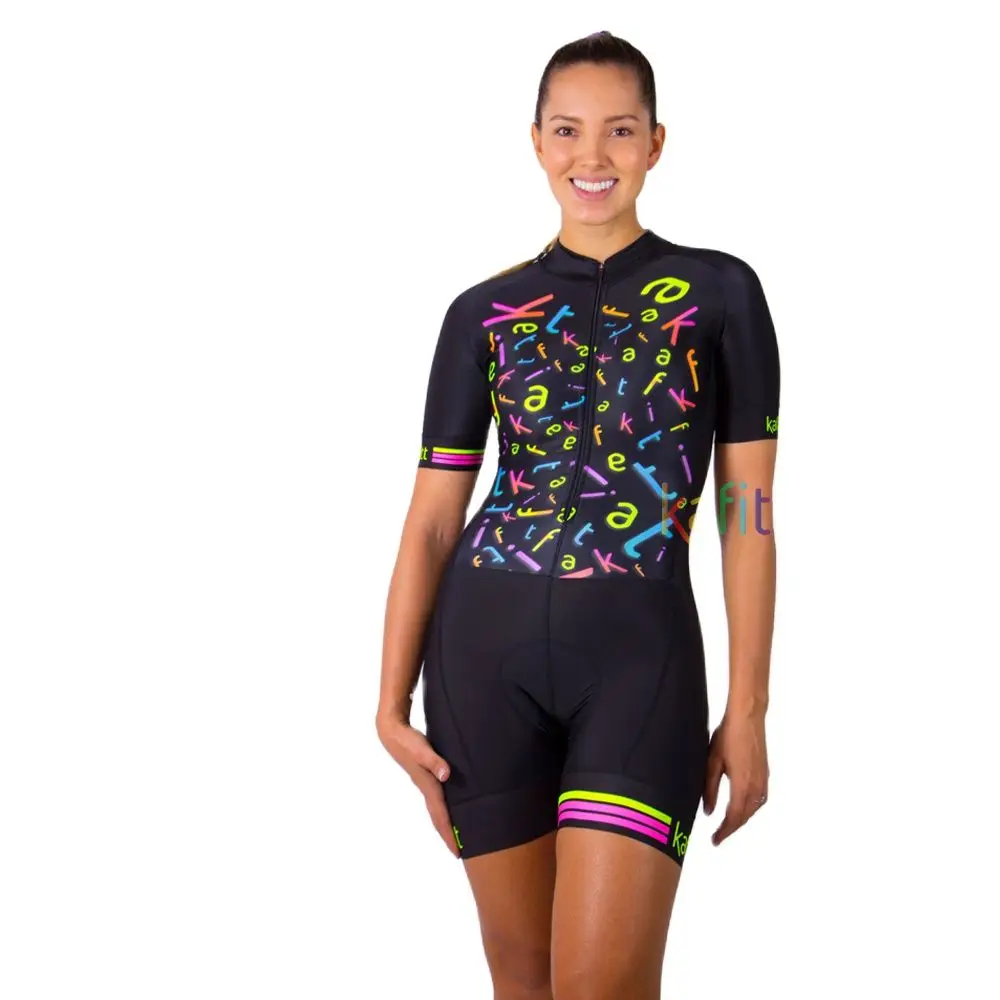 Black Kafitt Cycling Suit For Women Clothing Wholesale Summer Female Cyclist Jumpsuit Little Monkey Kit Free Shipping
Black Kafitt Cycling Suit For Women Clothing Wholesale Summer Female Cyclist Jumpsuit Little Monkey Kit Free Shipping