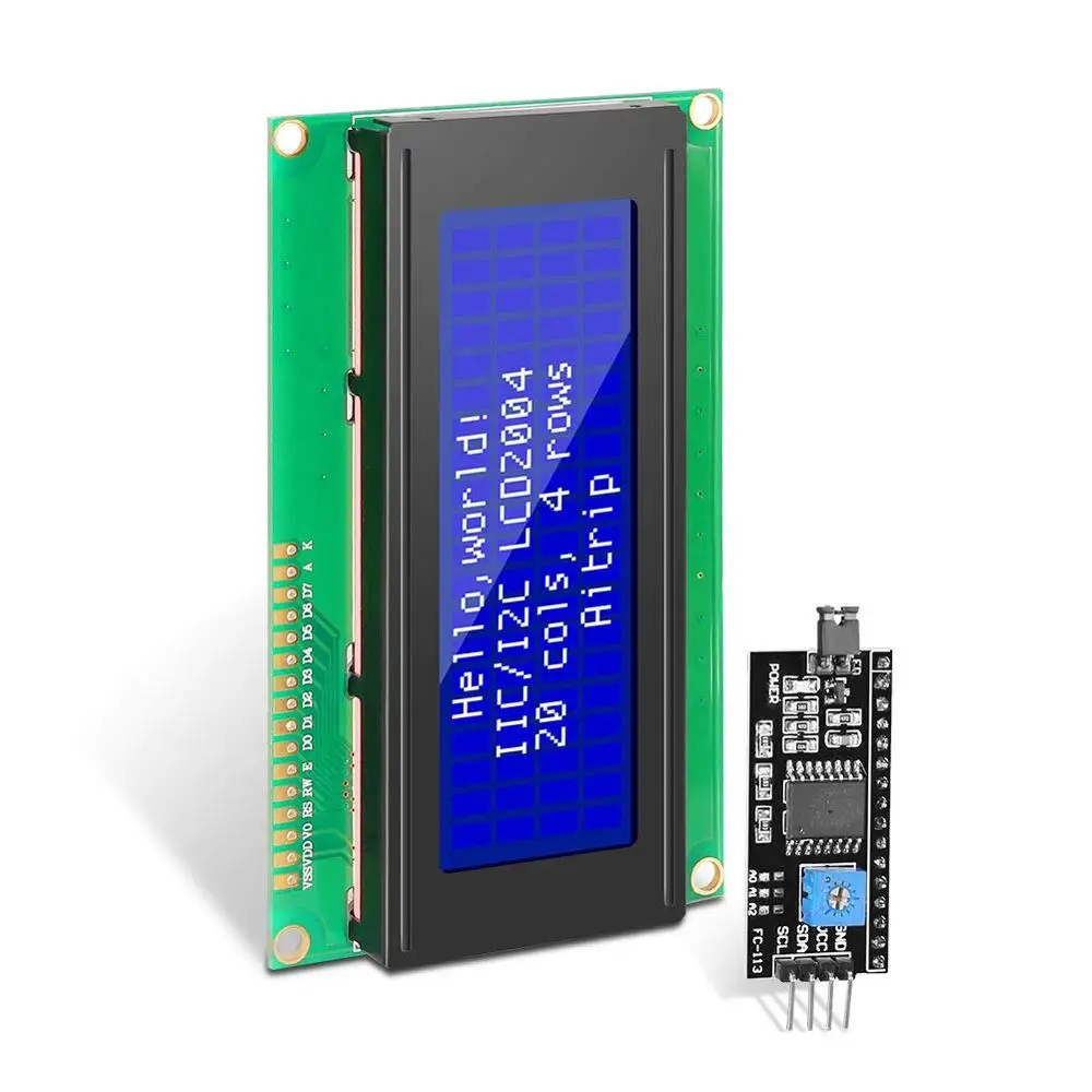 ЖК-дисплей 2004 IIC/I2C, ЖК-монитор 2004 20x4 5 В, символьный синий ЖК-экран с подсветкой 2004 IIC I2C для arduino, ЖК-дисплей
ЖК-дисплей 2004 IIC/I2C, ЖК-монитор 2004 20x4 5 В, символьный синий ЖК-экран с подсветкой 2004 IIC I2C для arduino, ЖК-дисплей