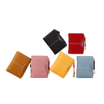 Women Small Wallet, Lady Mini Bifold Leather Lightweight Credit Card Organizer Purse with Zipper
Women Small Wallet, Lady Mini Bifold Leather Lightweight Credit Card Organizer Purse with Zipper