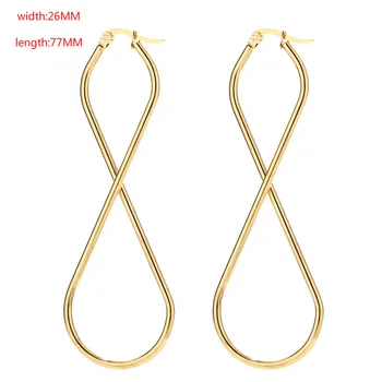 10pcs/lot fashion Gold plated stainless Steel Star Tube Hoop Earrings Large Shaped High Polished Dangle Earrings for Women
10pcs/lot fashion Gold plated stainless Steel Star Tube Hoop Earrings Large Shaped High Polished Dangle Earrings for Women