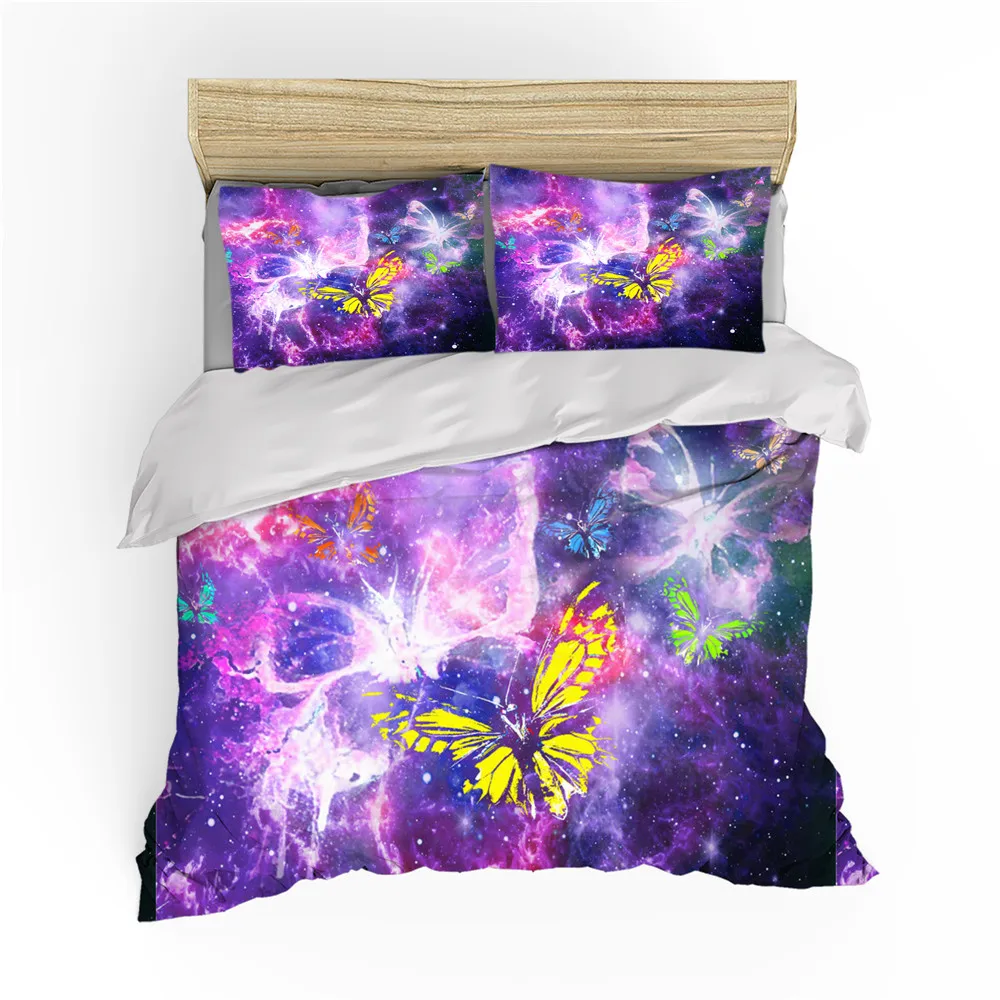 Double bed 200x200cm quilt cover bedding cartoon butterfly pattern pillowcase three-piece set can be customized soft and skin-fr
Double bed 200x200cm quilt cover bedding cartoon butterfly pattern pillowcase three-piece set can be customized soft and skin-fr
