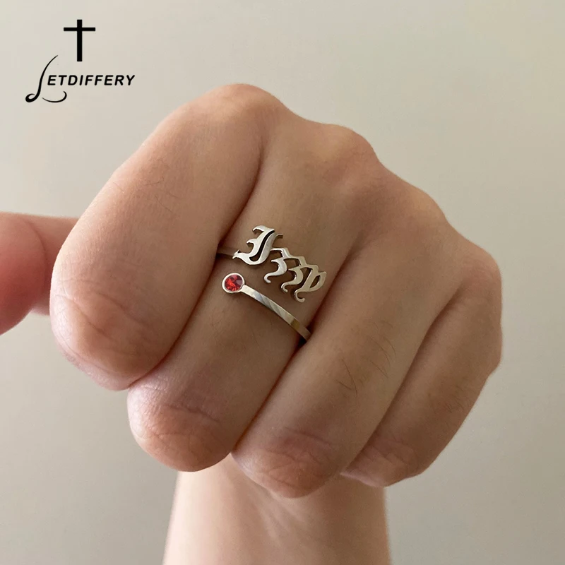 Letdiffery Custom Birthstone Name Rings for Women Stainless Steel adjustable Zircon Personalized Jewelry Unique Birthday Gifts
Letdiffery Custom Birthstone Name Rings for Women Stainless Steel adjustable Zircon Personalized Jewelry Unique Birthday Gifts