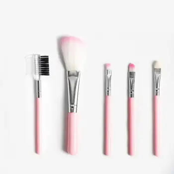 5 Pieces Pink Plastic Handle Blush Eyeshadow Stick Foundation Lip Eyelash Brush Face Makeup Brushes Kit Cosmetic Brush Gift Set
5 Pieces Pink Plastic Handle Blush Eyeshadow Stick Foundation Lip Eyelash Brush Face Makeup Brushes Kit Cosmetic Brush Gift Set