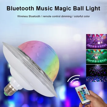 RGB Stage Light Rotating Bluetooth Music Bulb Light LED Colorful Crystal Flying Saucer Magic Ball Light Party Festival Supplies
RGB Stage Light Rotating Bluetooth Music Bulb Light LED Colorful Crystal Flying Saucer Magic Ball Light Party Festival Supplies