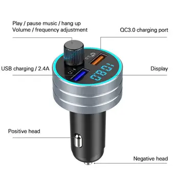Dual Usb QC3.0 Fast Charging Car Charger Multifunctional Car Mp3 Player Bluetooth Version V5.0 Simple Operation Audio Format MP3
Dual Usb QC3.0 Fast Charging Car Charger Multifunctional Car Mp3 Player Bluetooth Version V5.0 Simple Operation Audio Format MP3